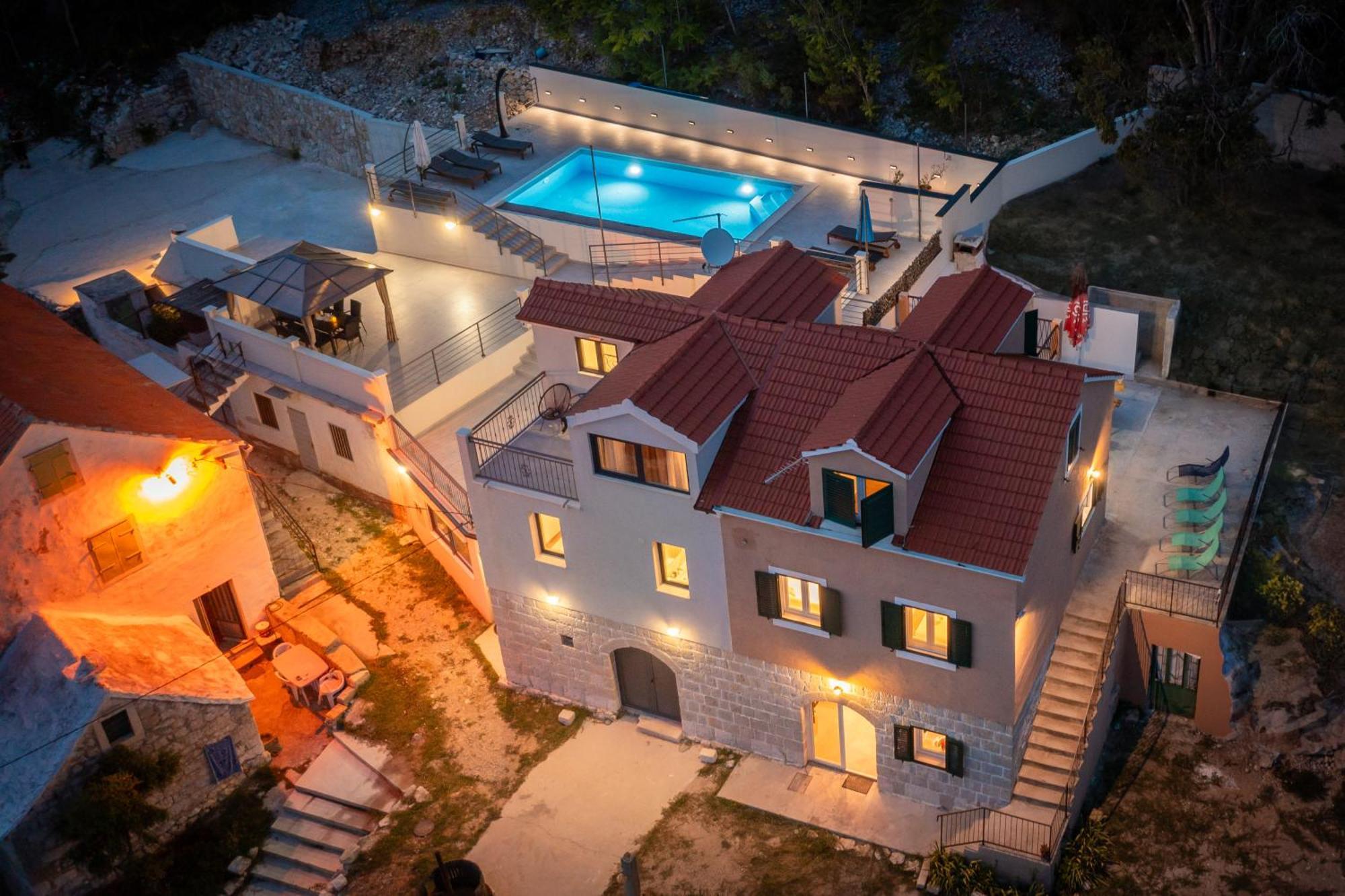 Xxl Villa Vista - Heated Pool Lokva Rogoznica Luaran gambar