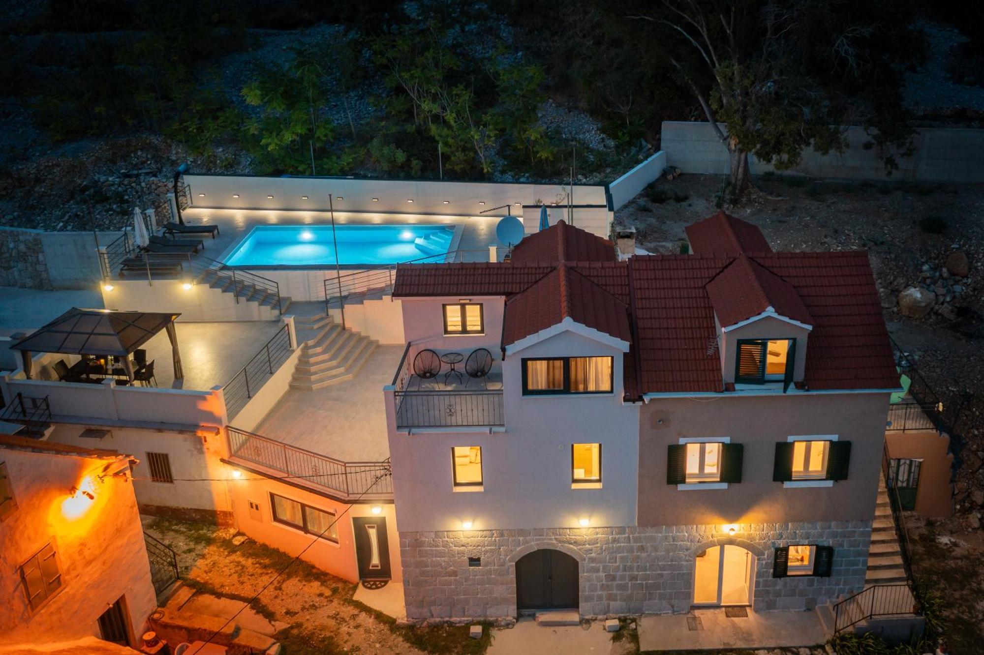 Xxl Villa Vista - Heated Pool Lokva Rogoznica Luaran gambar