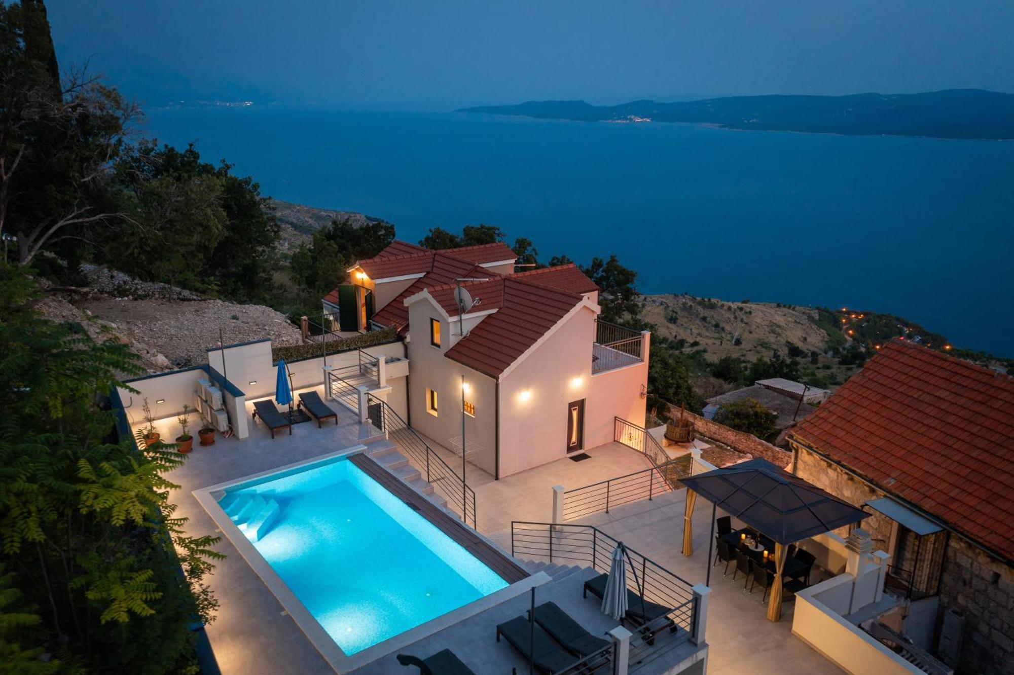 Xxl Villa Vista - Heated Pool Lokva Rogoznica Luaran gambar