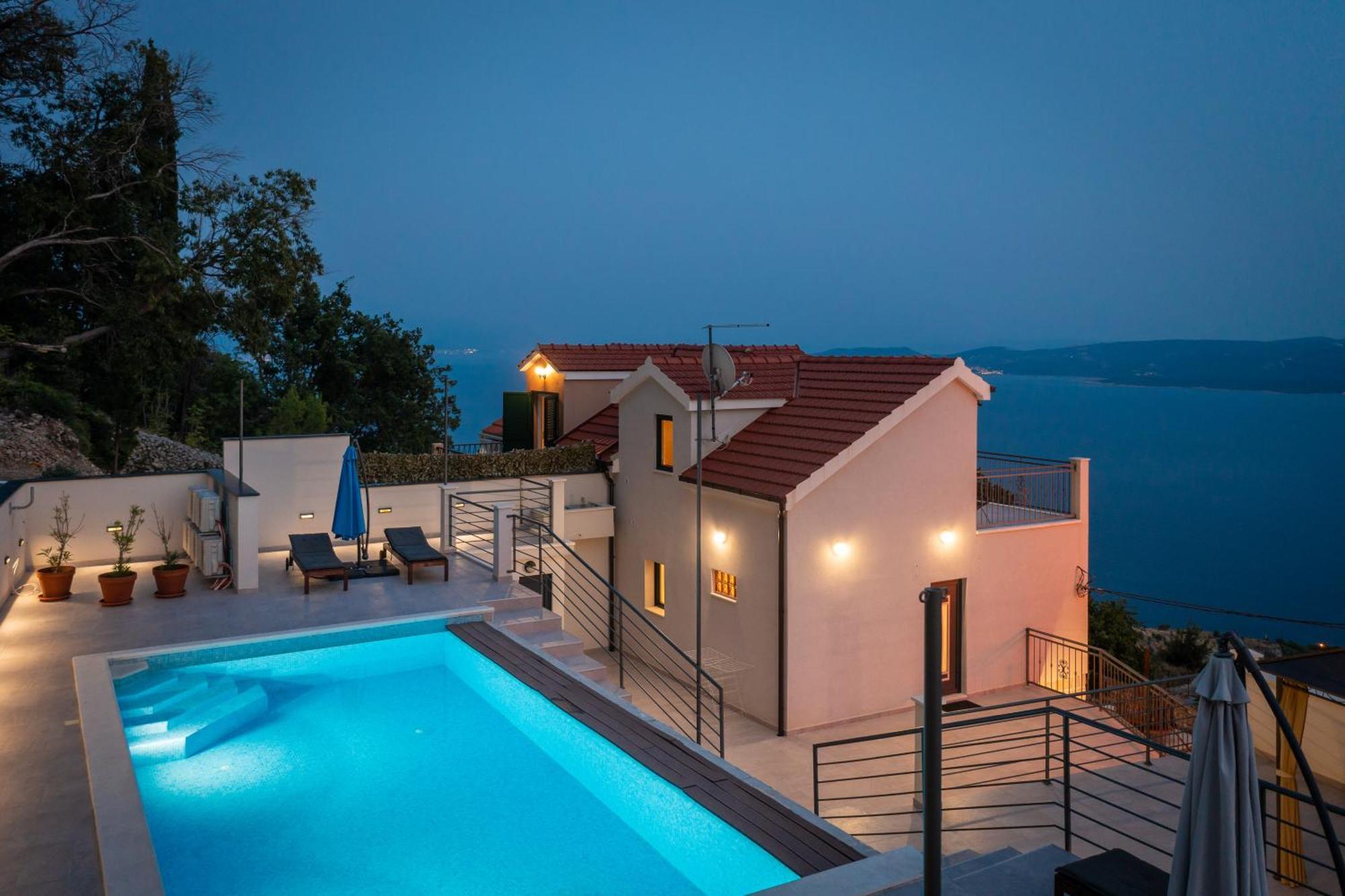 Xxl Villa Vista - Heated Pool Lokva Rogoznica Luaran gambar